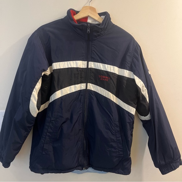 Y2K Tommy Jeans Reversible Puffer Jacket - Picture 1 of 7